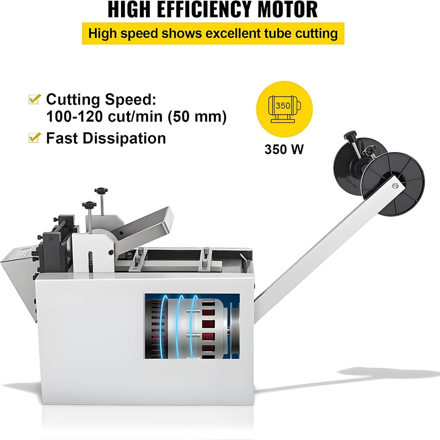 Fully Automatic Micro-Computer Cable Pipe Cutting Machine, Heat-Shrink Tube Cutter, 1mm-85mm Width, 0.1mm-99999.9mm Length, Precision Automatic Tube Cutting Solution