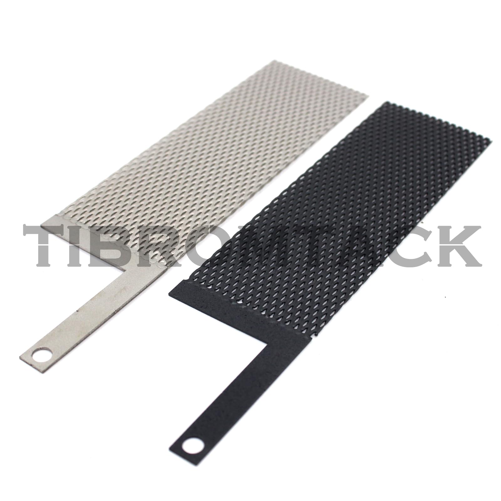 2PCS Titan Anodennetz mit MMO Ruthenium-Iridium Beschichtung und Kathoden Elektrolytnetz für elektrochemische Anwendungen und Schwimmbadreinigung