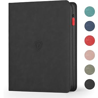 Deoyibu Card Binder with 9 Pockets, Trading Card Binder for 360 Trading Cards, Double-Sided Collectable Album with Zip, Card