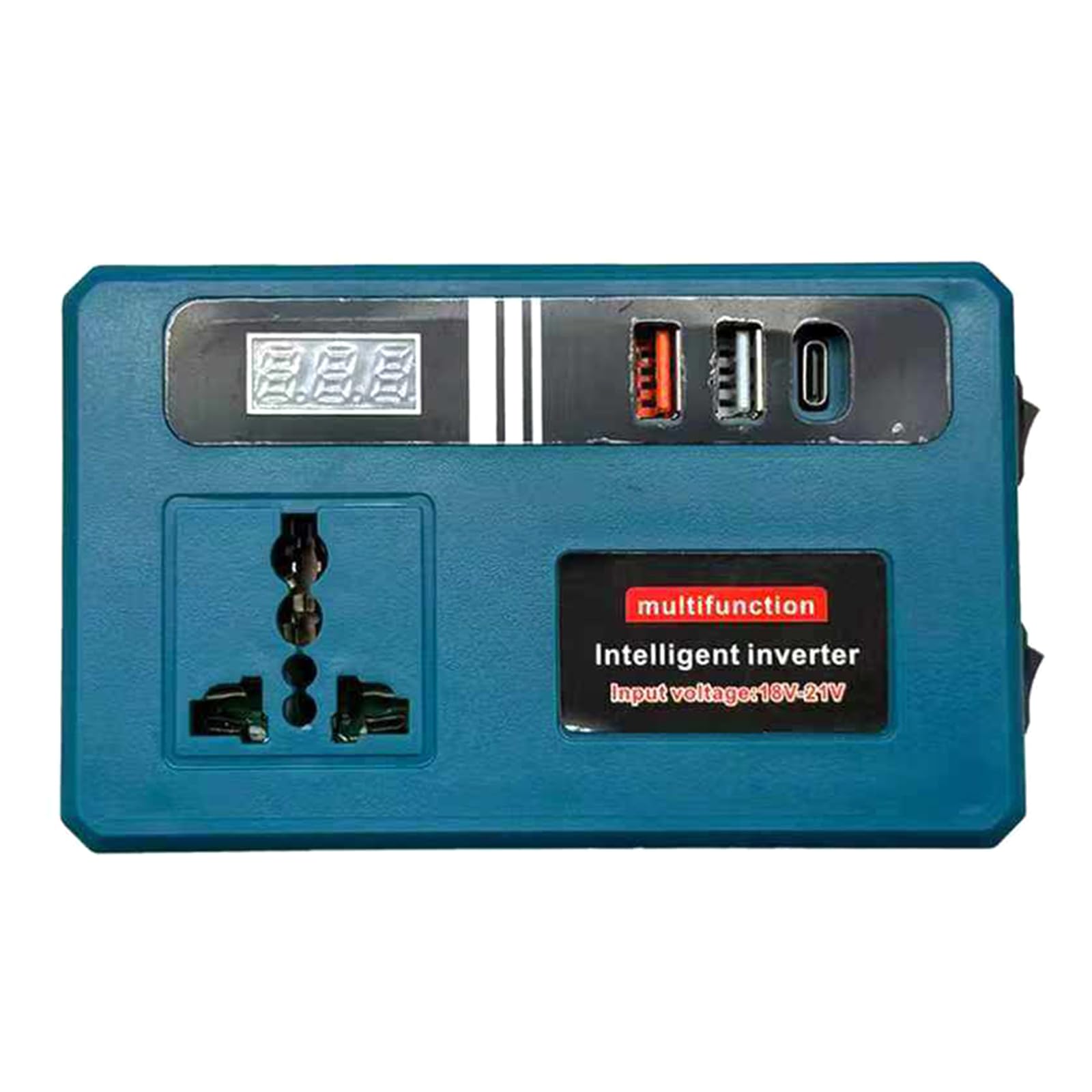 21V to 220V Smart Battery Inverter Adapter Multiple Outlets Home Appliance Supply Power Supply Inverter for Home Appliance