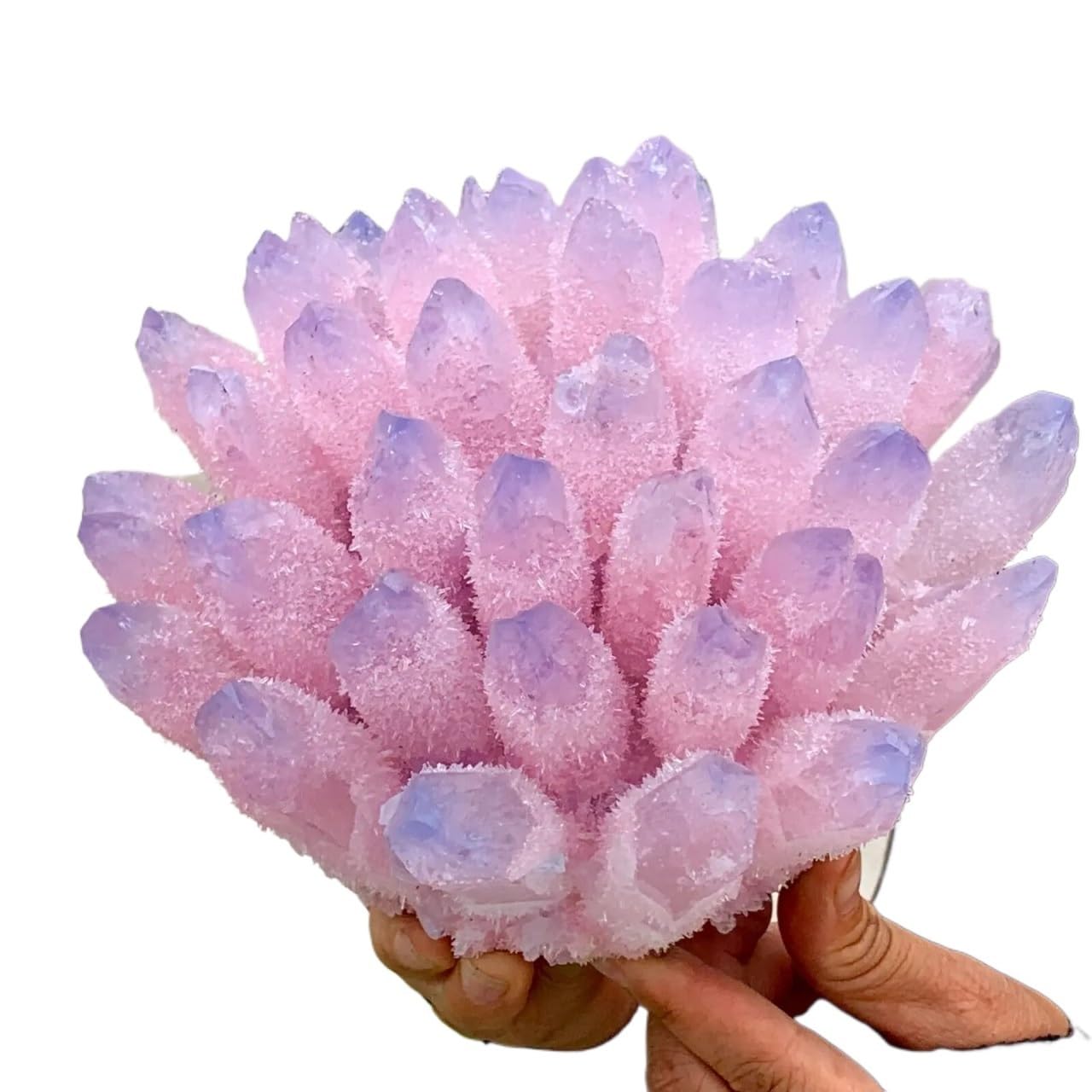KJEBVHIRS Beautiful Blue Phantom Quartz Crystal Cluster Samples Ornaments (Size : 500-550g)