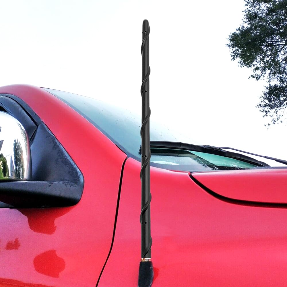 Furulu 56038725AC Short Black Antenna Mast For DODGE RAM