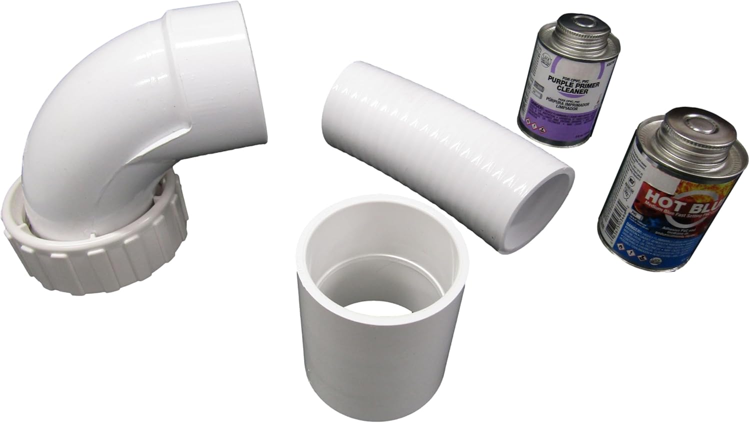 American Spa Parts Hot Tub 2" Sweep Pump Union to Plumbing Glue Connection Kit