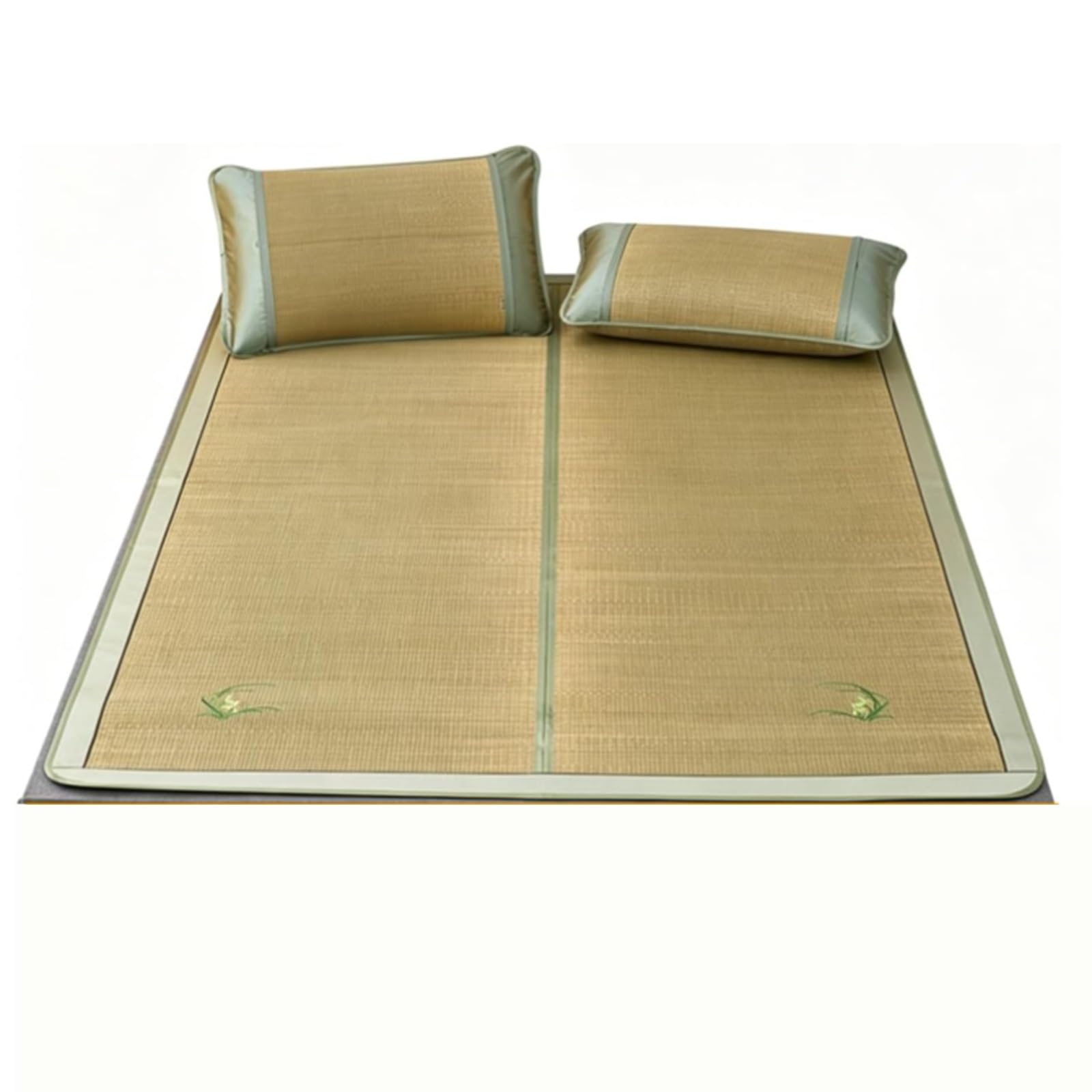Foldable Cooling Summer Sleeping Mat, with Smooth Surface, Breathable Woven Sleeping Pad, for Bedroom, Guest Room, Dorm, Camping and Travel(135 * 200cm/53.1 * 78.7")
