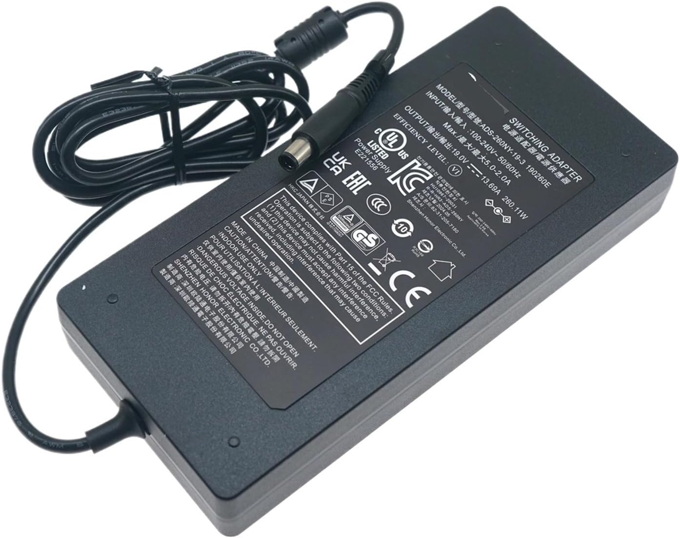 19V 13.69A AC Adapter Power Supply(AU Plug)