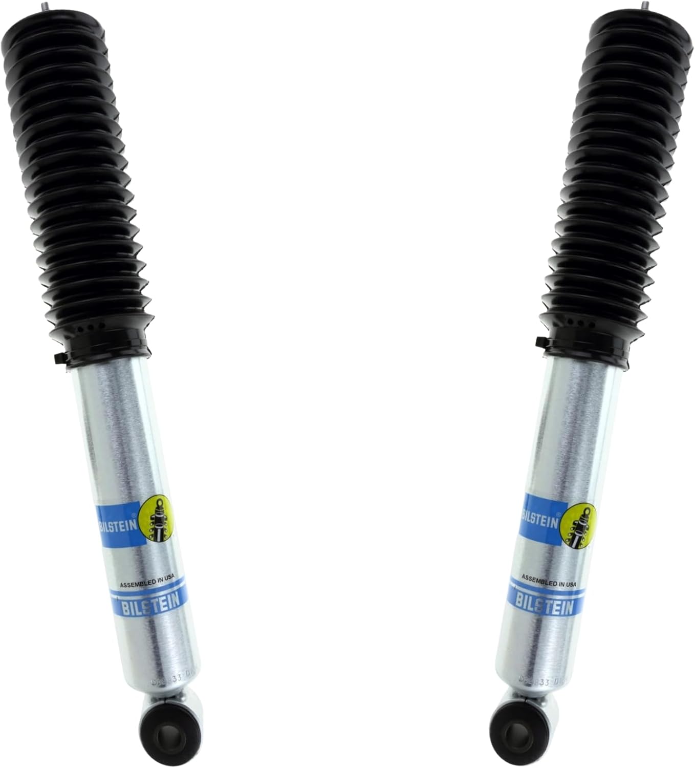Bilstein Pair of Rear B8 5100 Series Shocks Compatible with 1999-2004 Silverado/Sierra 2500/3500 w/o Quadrasteer with 0-1" Rear Lift | Easy Installation