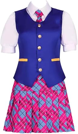 Princess Charm School Costume for Women Anime Movie Preppy School Uniform Halloween Costume Set