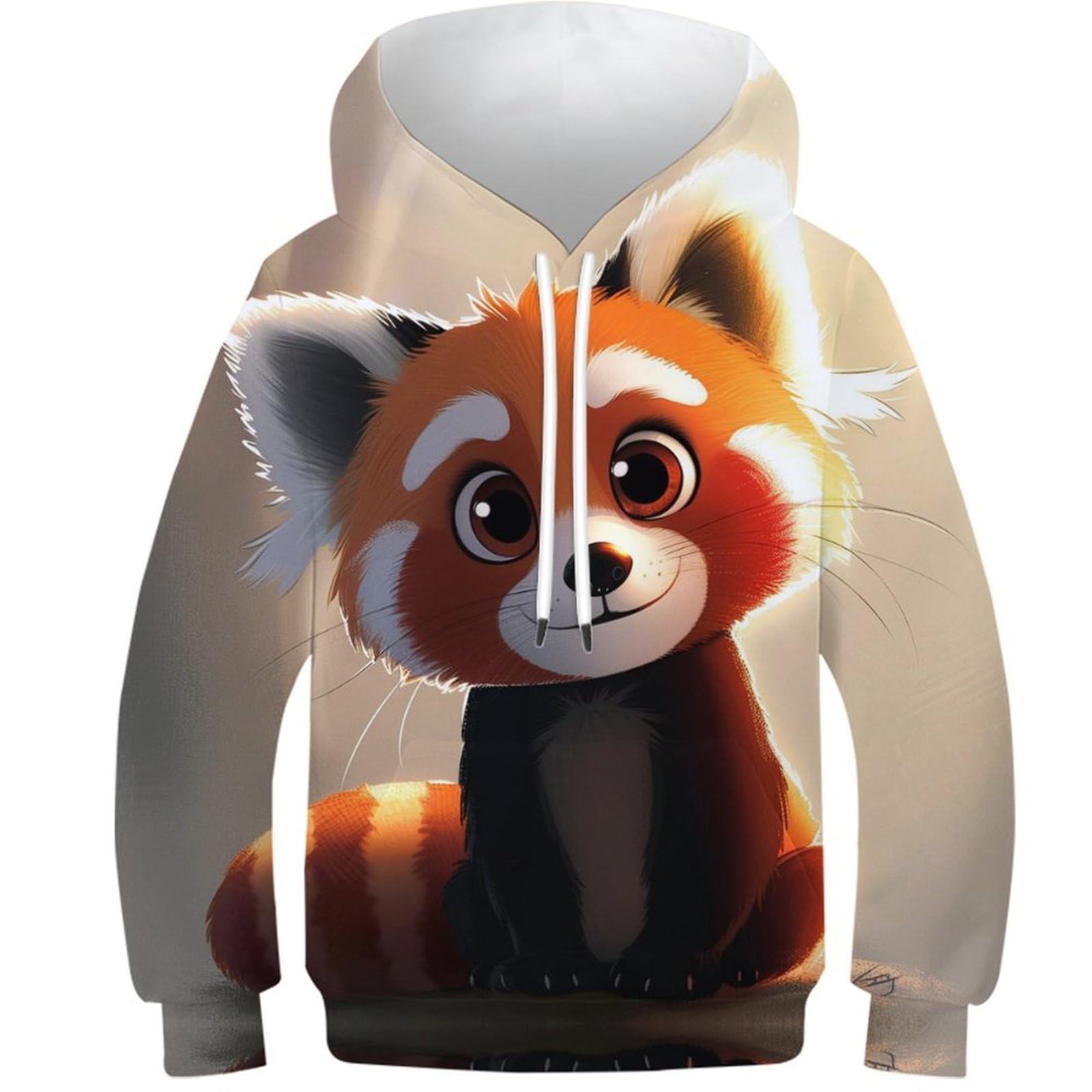Sweat Red Panda 3D pour enfants avec capuche et poche - 8