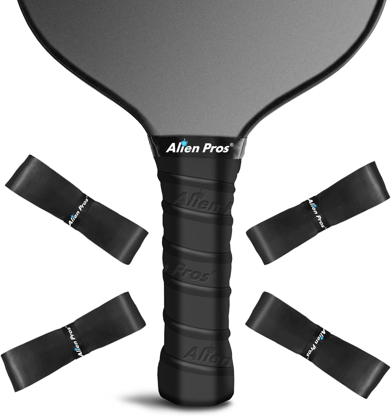 ALIEN PROS Pickleball Overgrip (4Pack) with Ridges for Better Grip