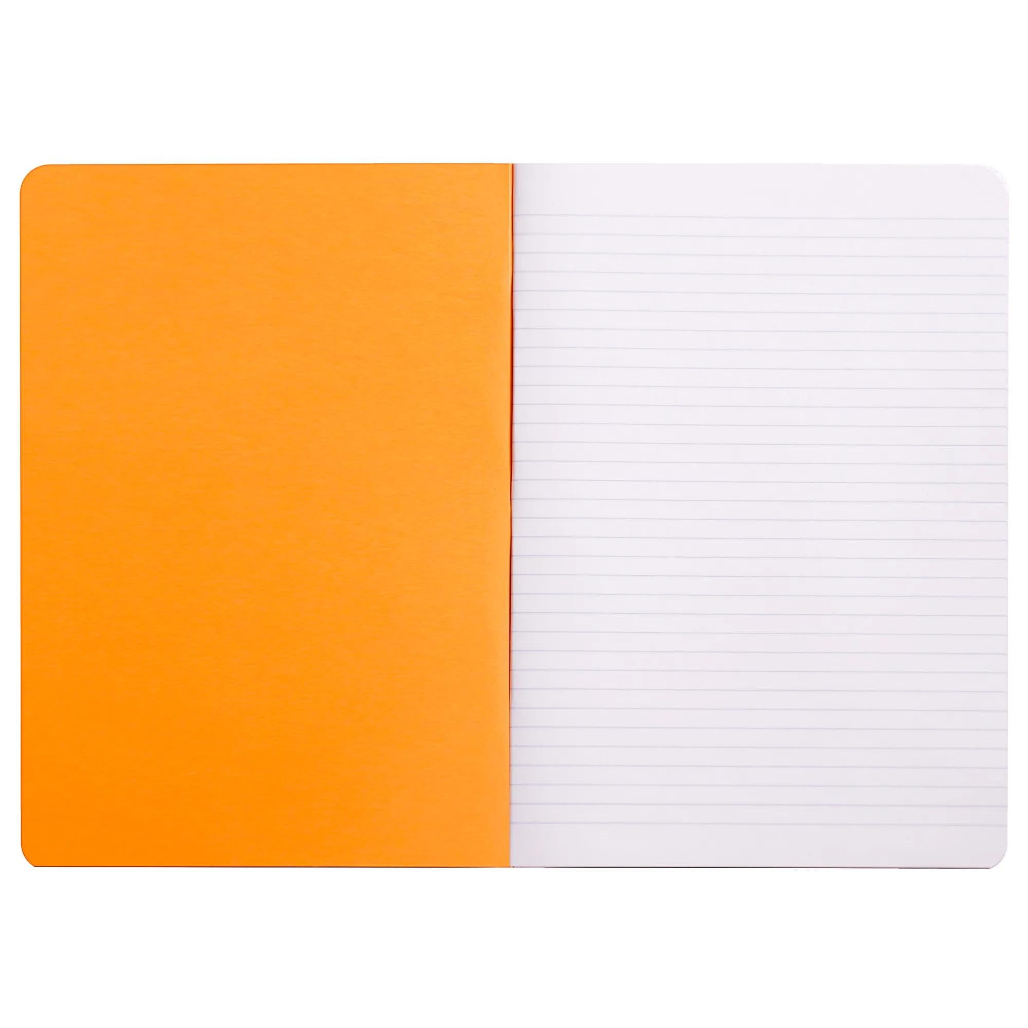 Rhodia 119168Cpack, Set of 10 Orange Staplebound Notebooks, A4, Ruled, 96 pages, Clairefontaine White Paper 80 g/m² - Image 2