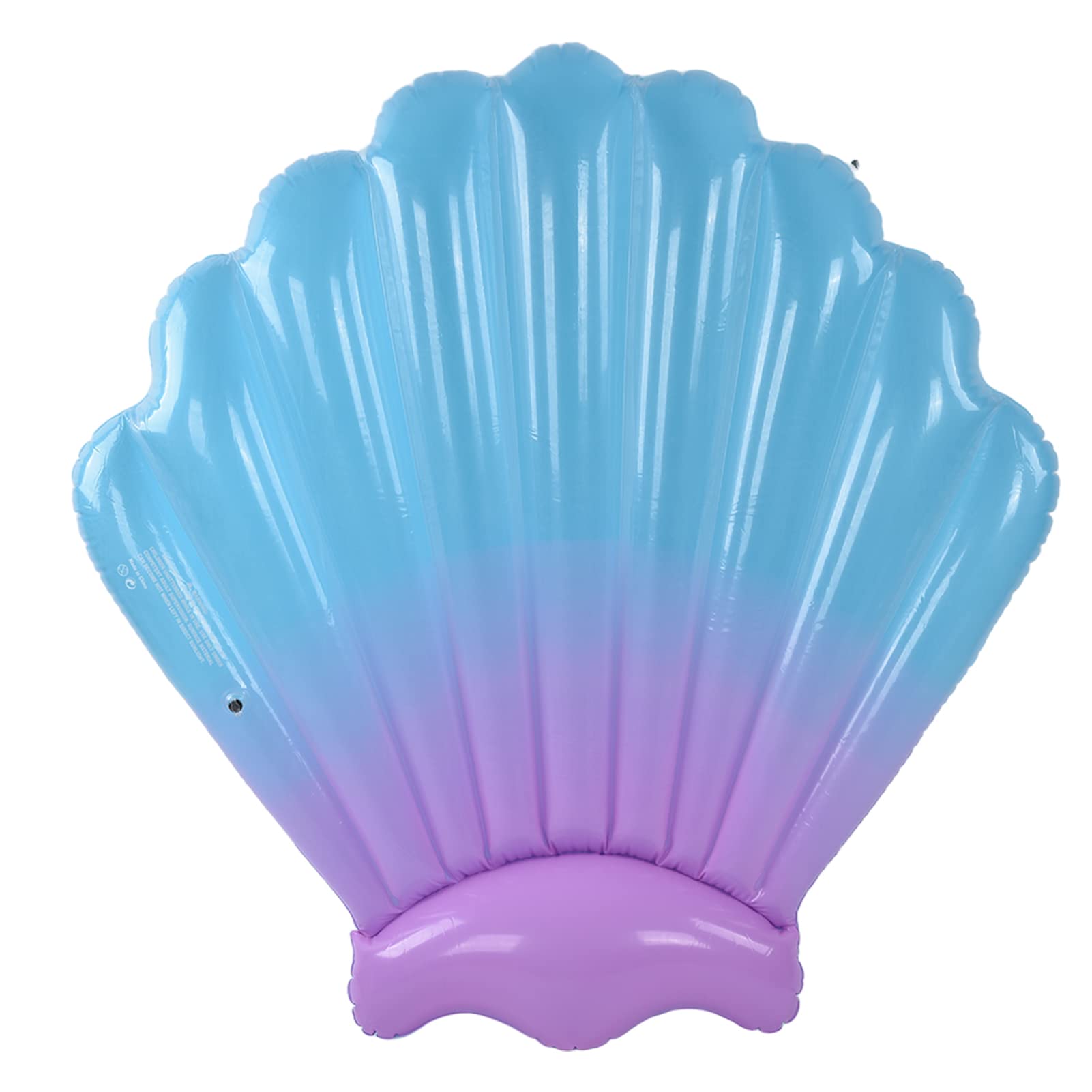 Aramox Łóżko Do Pływania Nadmuchiwane łóżko Do Pływania W Basenie W Kształcie Muszli PCV 145 X 140 Cm Przenośny Lekki Gładka Powierzchnia Basenu Plaża Jezioro Morze Dorośli Rodzina Użytku na Zewnątrz