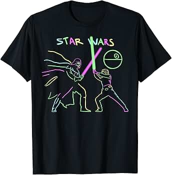 Amazon | スター・ウォーズ ネオンファイターズ Tシャツ | T
