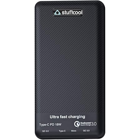 Stuffcool Qi Certified Wireless Powerbank With Type C 18w Power Delivery Qc 3 0 Compatible With The New Iphone 12 Iphone 12 Pro Mah Capacity Black Amazon In Electronics