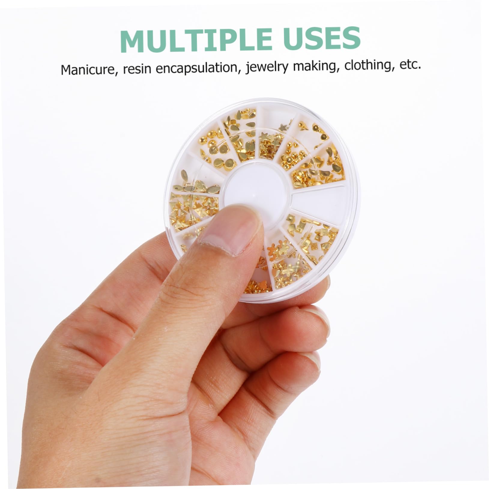 3 Set Decorazioni Per Unghie Dorati Ciondoli Per Nail Art Te Accessori Manicure Eleganti E Facili Applicare Per Principianti E Professionisti 9 Scatole*3