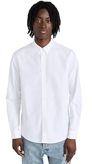 Amazon.com: A.P.C. Men's Oxford Button Down Shirt, White, XS Amazon.com: A.P.C. Men's Oxford Button Down Shirt, White, XS