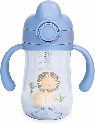 Miniatura 8 de LITTLE RAWR Baby's First Sippy Cup con popote de silicona con peso, a prueba de fugas, a prueba de derrames, de fácil agarre para bebés de 6 meses a