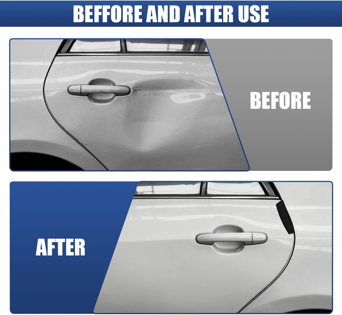 Craedli 4PCS Car Door Edge Guards, Universal Anti-Collision Strips Auto Side Door Protector Edge Trim Strip, Self-Adhesive Anti-Scratch Bumper Trim Guard Exterior Accessories for Car SUV Truck (Black)