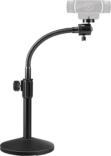 Puroma Soporte de cámara web Soporte de montaje de cuello de ganso Soporte de escritorio mejorado para cámara web Logitech C922 C930e C920S C920
