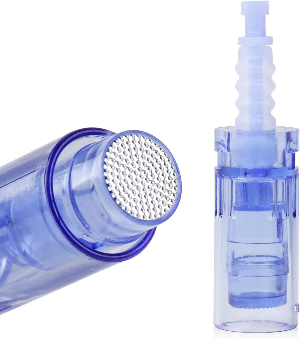 Derma Pen Replacement Needles Cartridges โ Ultima A1 & A6 Nano Round/3D/5D Microneedling Tips โ Compatible with MYM Derma Pen for Facial Skin Care, Anti-Aging, Acne Scars, Hair Growth (A6 Nano Round, Pack of 5)