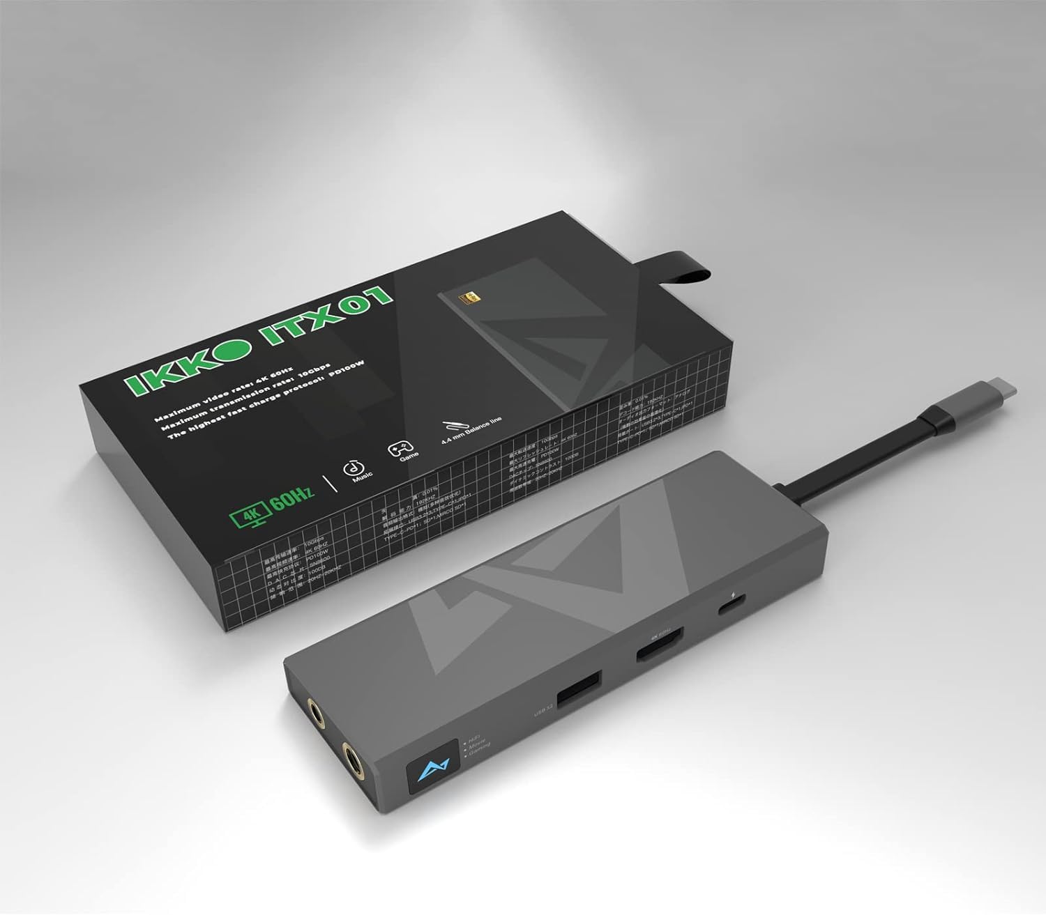 IKKO ITX01 ドッキングステーション　4.4mm接続アリ Amazon | Ikko ITX01 USBドッキングステーション USB Cハブ 4K HDMI