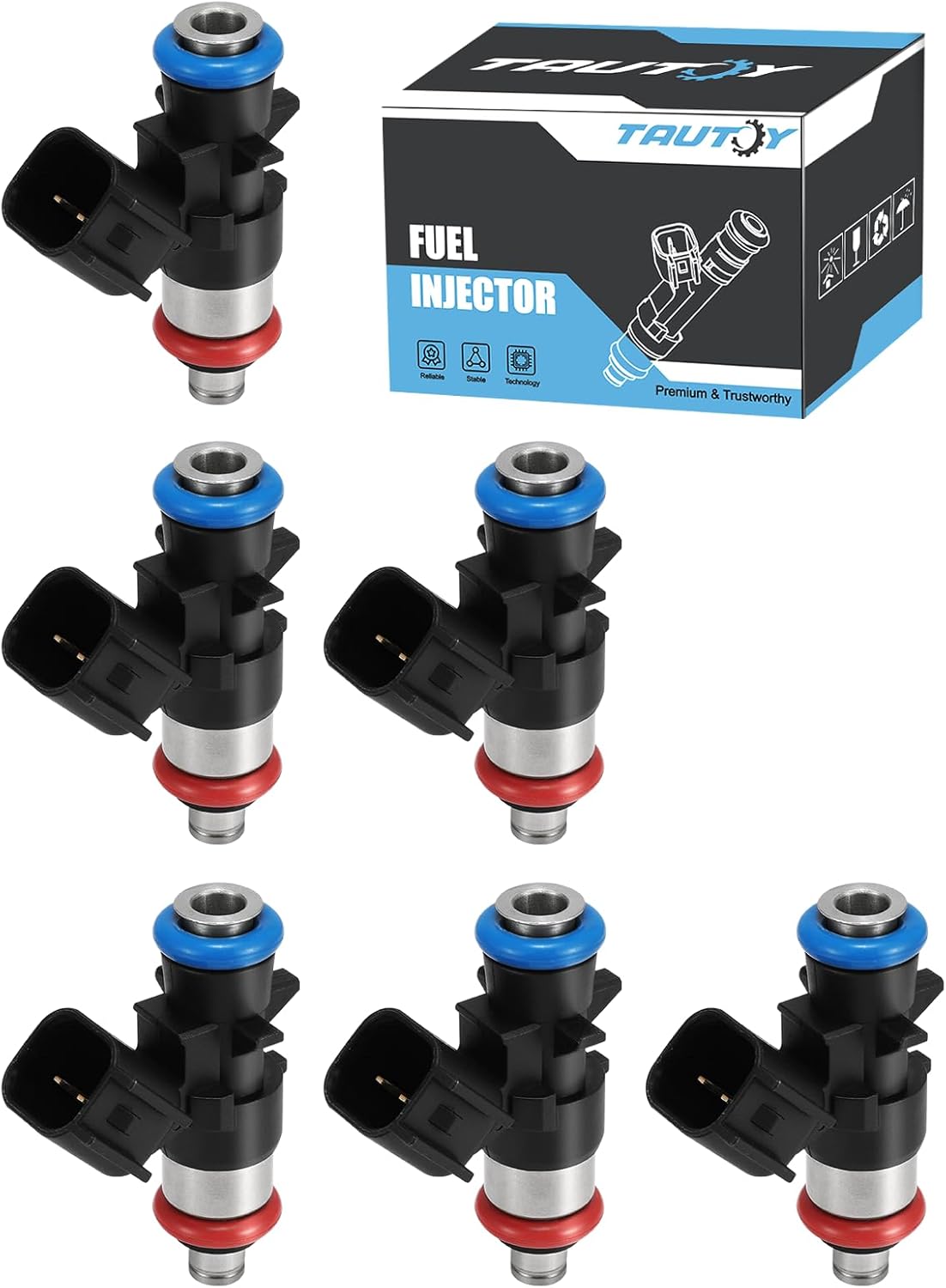 0280158233 FJ1147 Fuel Injectors 6PCS (3.6L ONLY) For Jeep Grand Cherokee Wrangler,For Chrysler 200 300 Town Country,For Dodge Avenger Challenger Charger Durango Grand Caravan Journey,For Ram