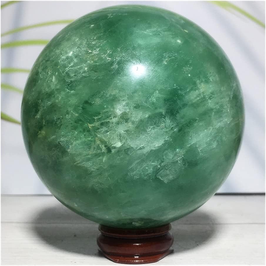 癒しのクリスタル 天然蛍石クォーツクリスタル球クラフト飾り風水癒しグリーン宝石一部グローブ家の装飾コレクションボール