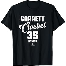 Garrett Crochet 35 Boston Baseball Vintage MLBPA T-Shirt