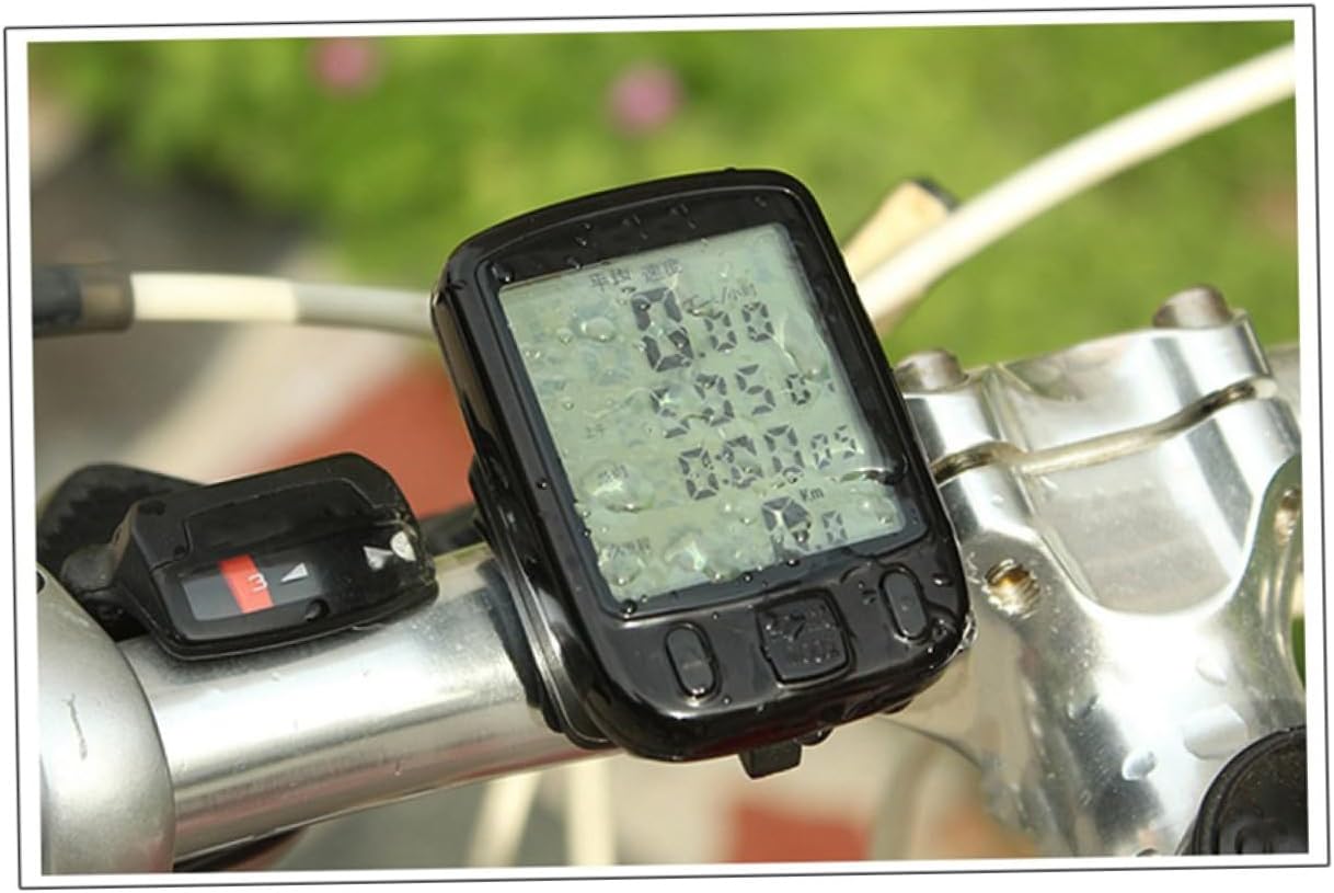 Wired Bike Speedometer Odometer with LCD Display for Mountain Road Folding Bicycles Easy Install Cycling Computer for Outdoor Adventure