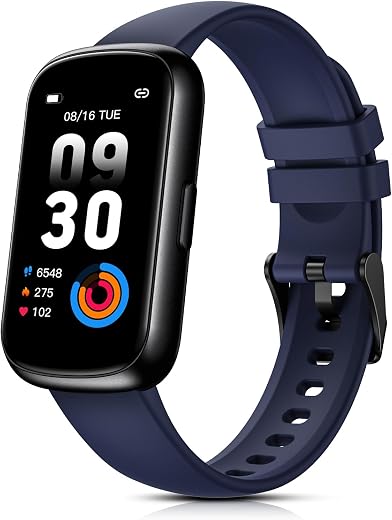 TIFOZEN Fitness Tracker for Women Men, Smart Watch Band with 24/7 Heart Rate Blood Oxygen Sleep Monitor, Calories Step Tra...