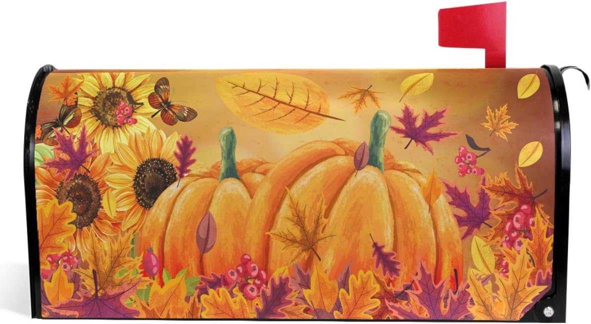 Fall Pumpkins Mailbox Covers Thanksgiving Mailbox