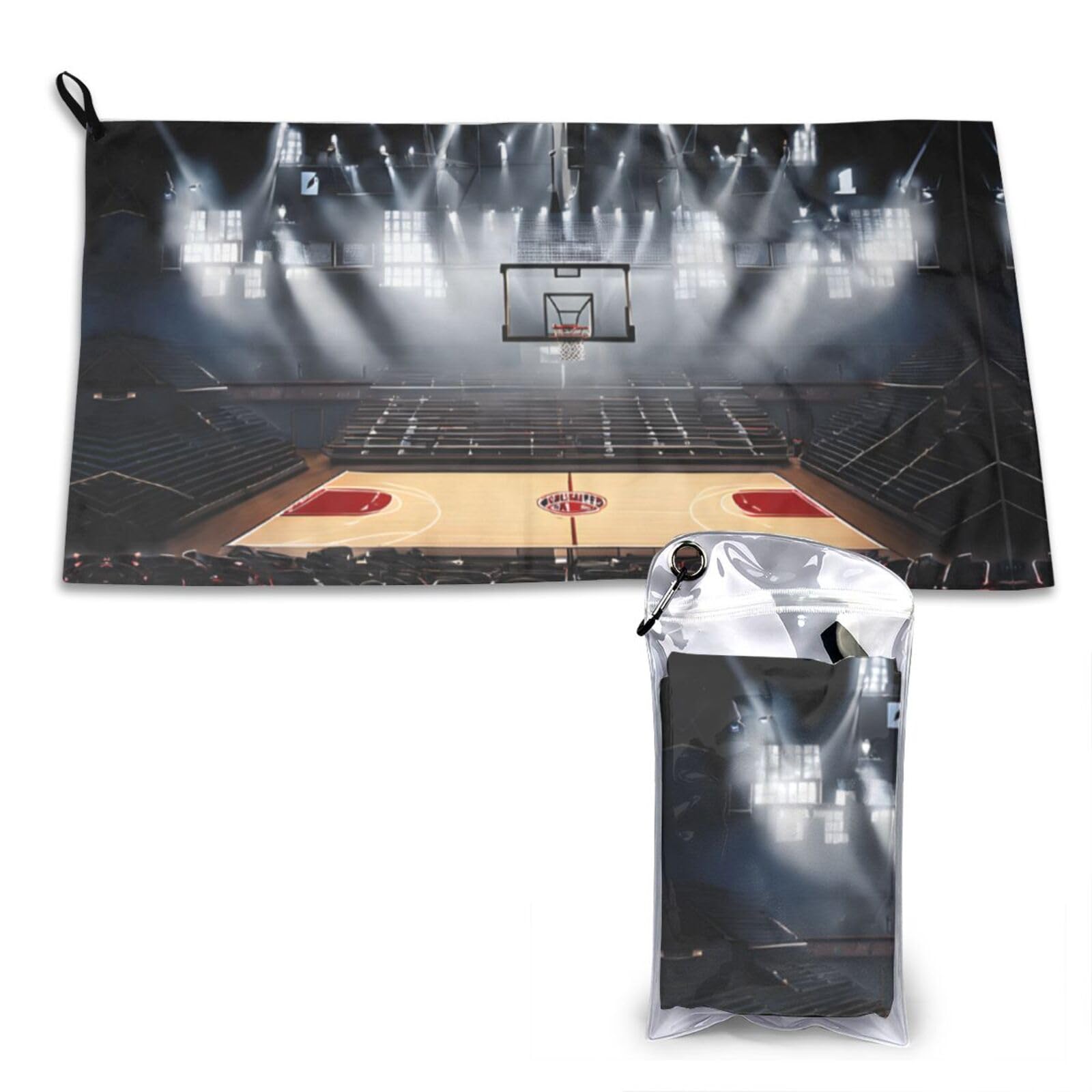 WXWJSHMGC Basketball Print Cooling Towel, Gym Towel,Cooling Towels For Neck, Soft Breathable Travel Cool Towel,Sports Towels For Gym,Camping