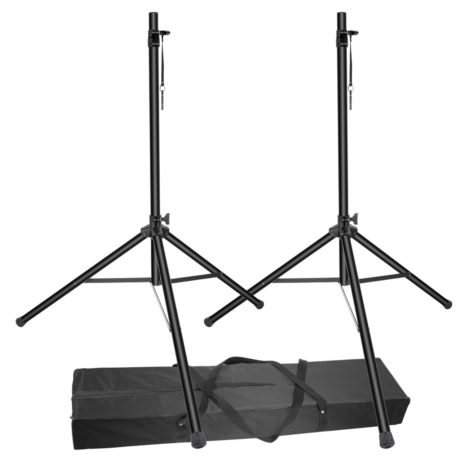 Neewer Treppiedi Professionale per Altoparlante di Sistema PA Attacco Diretto tra Palo e Altoparlante, Altezza Regolabile 183cm con Borsa Pieghevole Carico Massimo 45KG