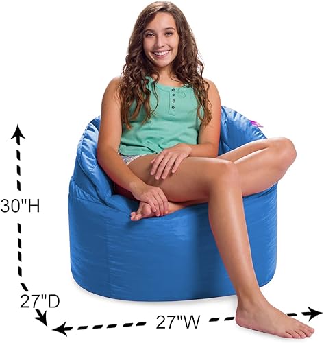 Miniatura 407 de Posh Creations Puf estructurado cómodo para jugar, leer y ver la televisión, Malibu Lounge, tela de lona para colorear, criaturas Criaturas de tela