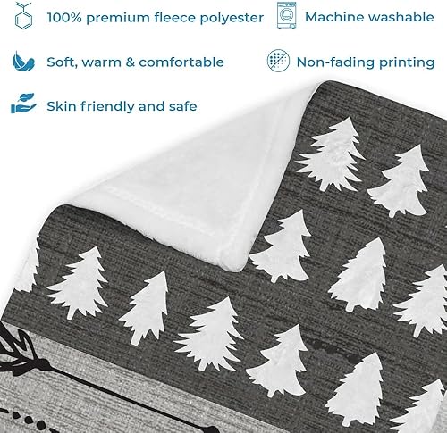 Miniatura 10 de Hyturtle Manta de bebé personalizada de bosque con nombre, manta de bebé personalizada para niño, manta suave para baby shower, decoración de