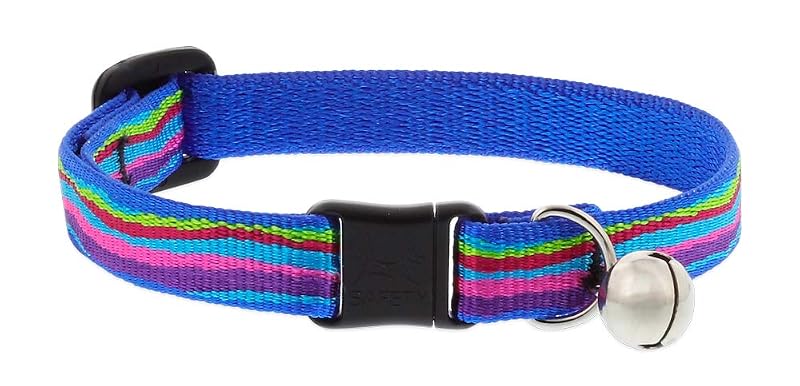 Coleira para Gatos com Fecho de Segurança e Sino LupinePet Ripple Creek 20,32–30,48 cm