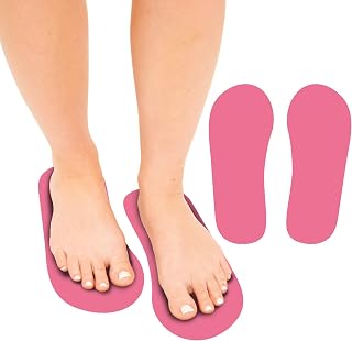 Premium 60Pairs Foam Pads for Spray Tanning – Disposable Spray Tan Feet Pads – Easy-to-Use Foot Protectors Designed for Salons and Mobile Spray Tanning Professionals (Pink)