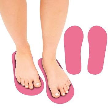 Premium 40Pairs Foam Pads for Spray Tanning Disposable Spray Tan Feet Pads Easy-to-Use Foot Protectors Designed for Salons and Mobile Spray Tanning Professionals Pink