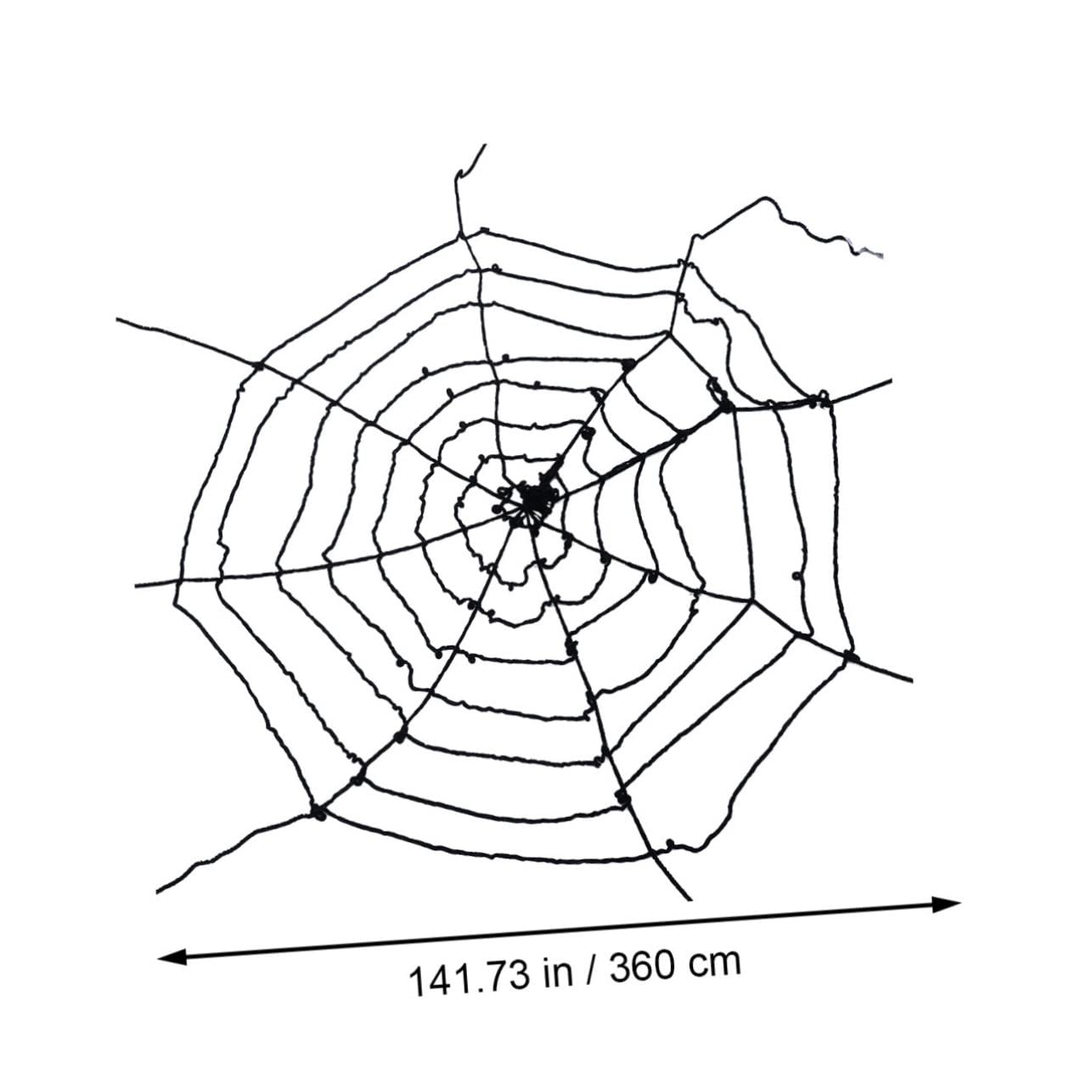 ABOOFAN 3 Pezzi Di Decorazioni Estensibili Per Halloween Ragnatele Nere Ragnatele Per Decorazioni Di Halloween Per Interni/esterni