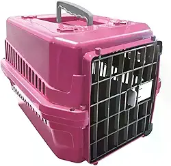 Mecpet Caixa De Transporte N.0 Gato E Cão Pequeno Filhote Rosa