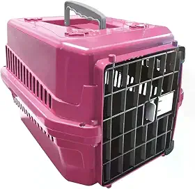 Mecpet Caixa De Transporte N.0 Gato E Cão Pequeno Filhote Rosa