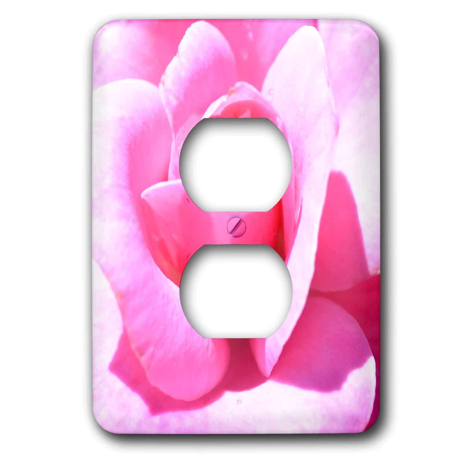 Photographie de fleurs plaque pour 2 prises robustes et chic