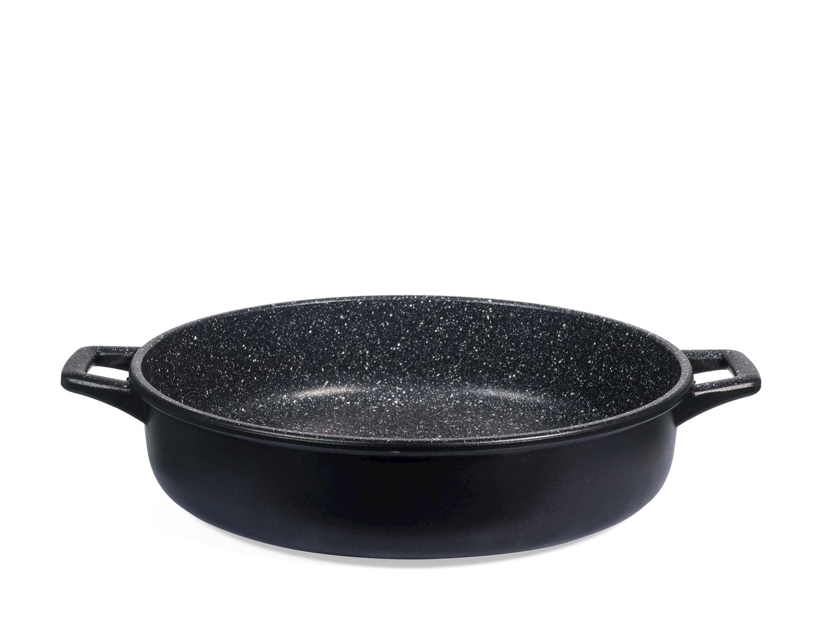 Home Pietra Tegame Antiaderente con 2 Manici, Alluminio, Antracite, 32 cm