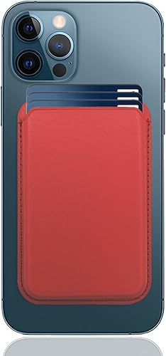 Cartera magnética compatible con MagSafe para iPhone 17, 16, 15, 14, 13, 12 Pro Max Plus, sin recortes, tarjetero seguro Mag 3 para teléfono celular