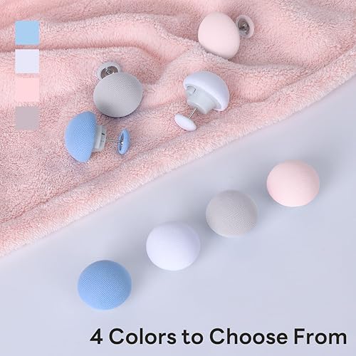 Miniatura 6 de ALXBSONE Pinzas para funda de edredón, 16 clips de edredón de doble cara, sujetadores de fijación que no dejan marcas para edredón, cojines,