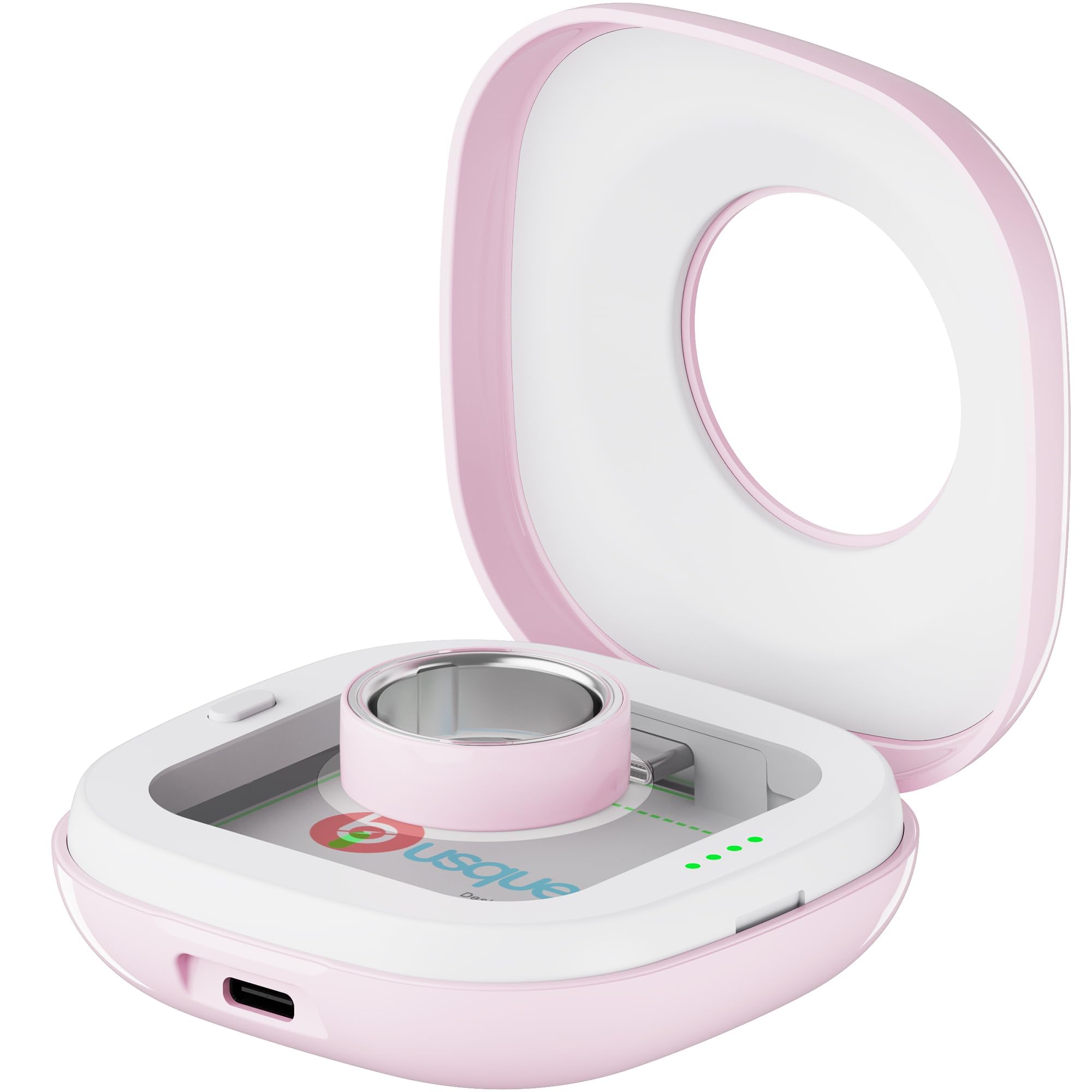 Cargador portátil Oura Ring 4 rosa con batería para 10 cargas completas de anillo 8
