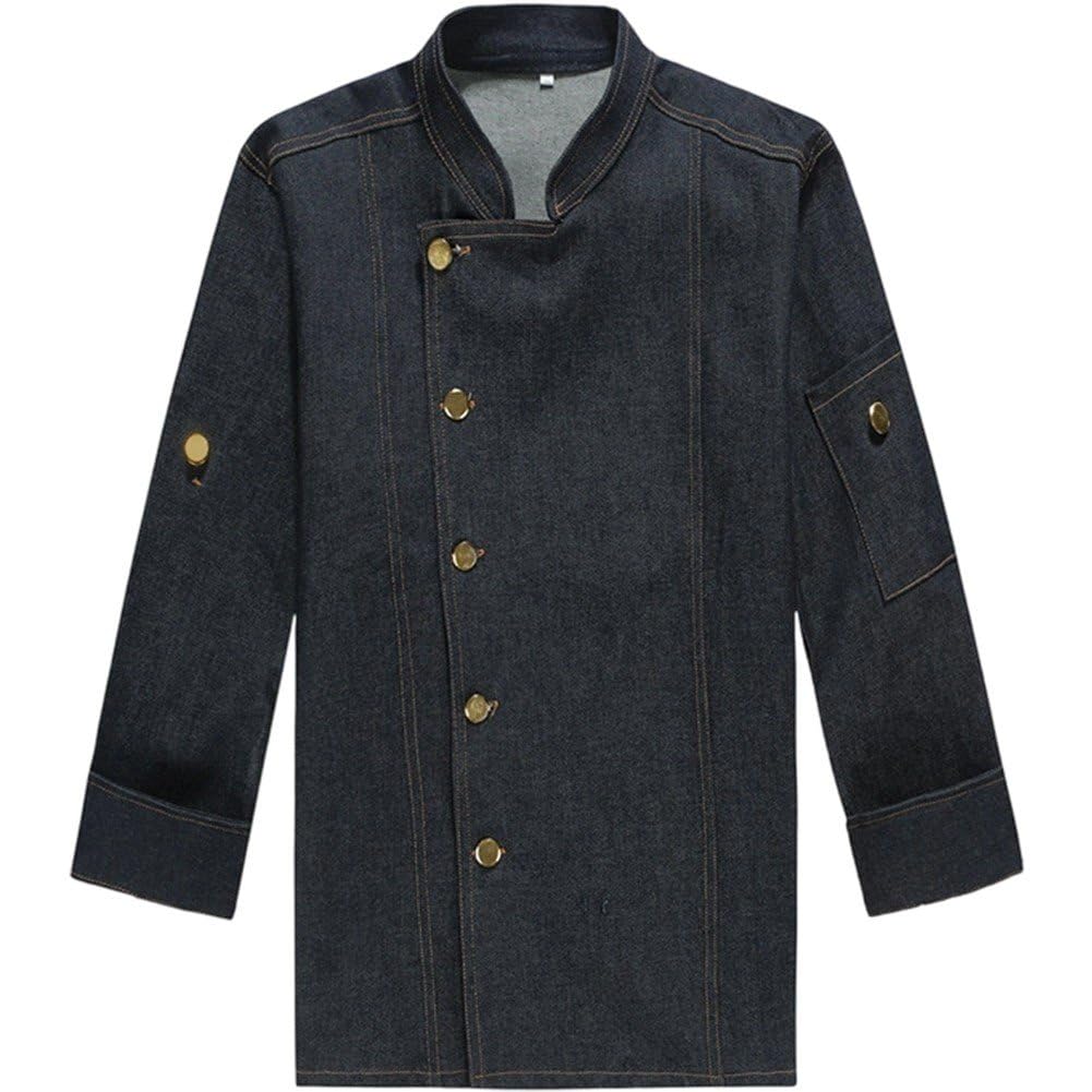 Uniforme de chef en denim coton résistant à l'huile pour cuisinier
