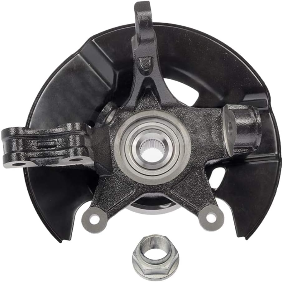 AutoShack Front Loaded Steering Knuckle and Wheel Hub Bearing Assembly - Passenger Side for Honda, Pilot 2005-2008, AWD FWD V6 3.5L - with ABS