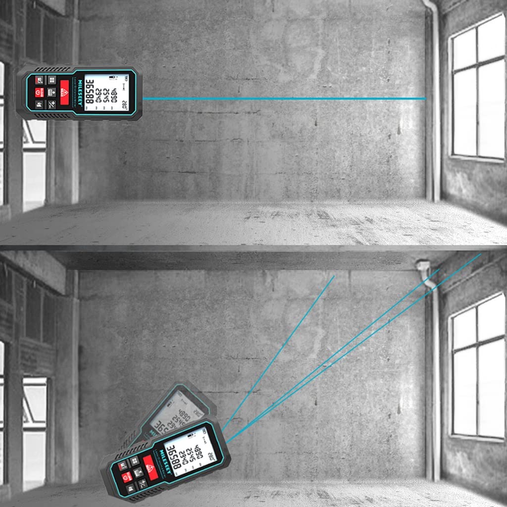 Laser Rangefinder Handheld bardzo precyzyjne władcy pomiaru pomiaru instrumentu pomiaru elektronicznego linijki linijki laserowej (Size : 120 meters)