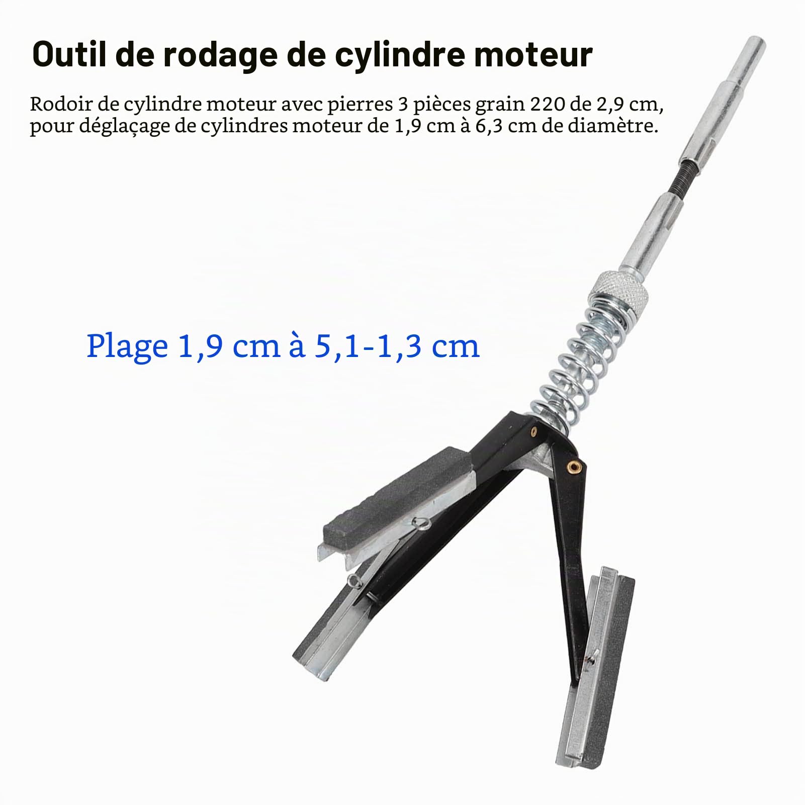 Yctze Outil de Déglaçage pour Cylindre de Moteur avec 3 Pièces 1 Culasses de Sports motorisés.