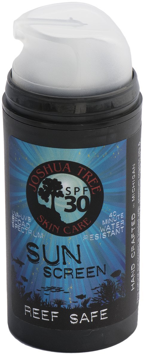 Joshua Tree SPF 30 Reef Safe Organic Sun Screen Lotion with Clear Zinc and Aloe